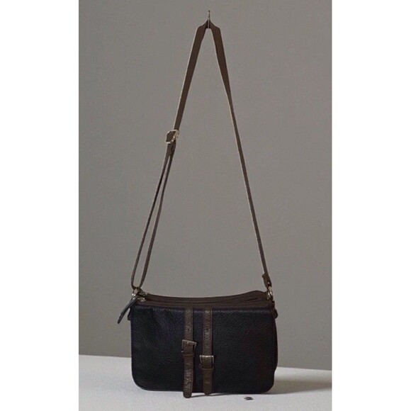 Vintage Rossetti Leather Purse,Crossbody,3 Compartments,1 Front Pocket - Picture 1 of 6